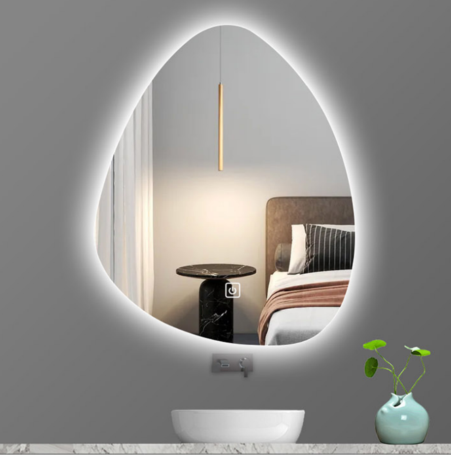 Water Droplet LED Mirror